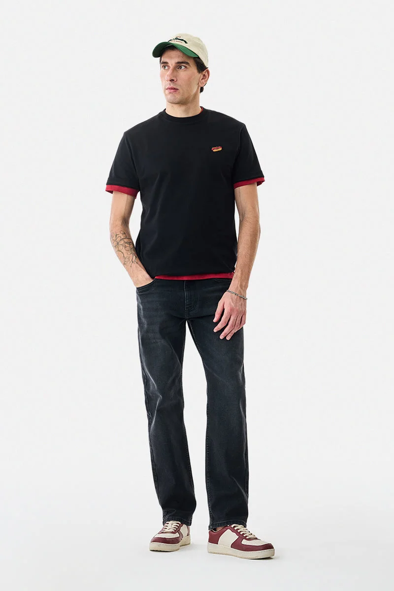 SNITCH Comfort Fit Stretch Washed Jeans